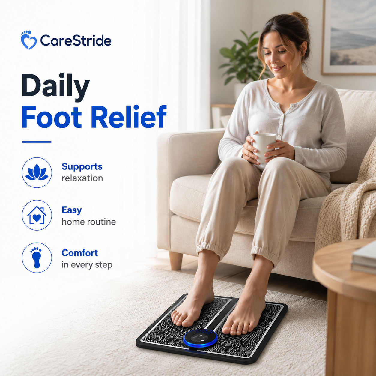 CareStride™ EMS Foot Therapy Pad