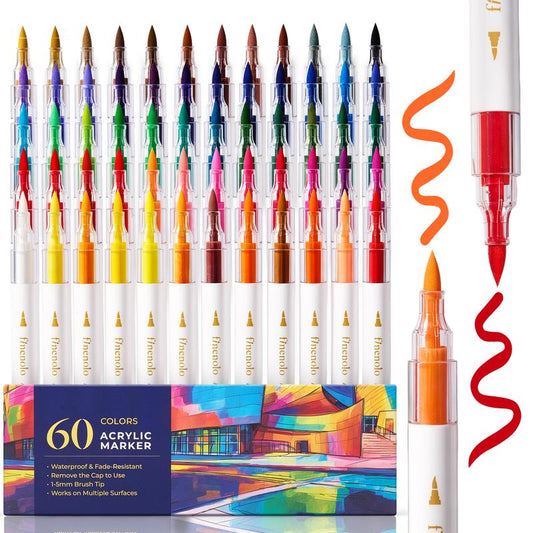 Kalilu™ Dual Tip Acrylic Paint Markers Set