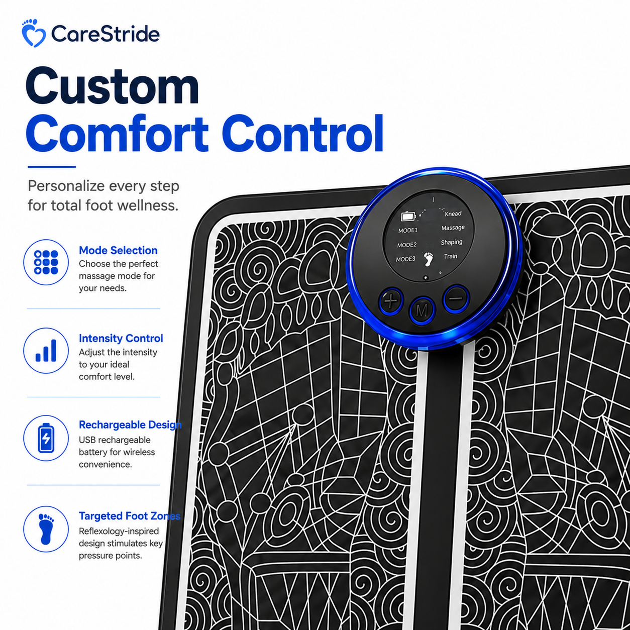 CareStride™ EMS Foot Therapy Pad