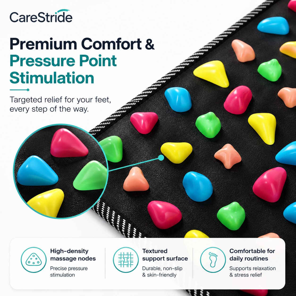 Carestride™ Revitalizing Acupressure Foot Mat