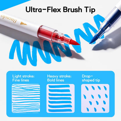Kalilu™ Dual Tip Acrylic Paint Markers Set