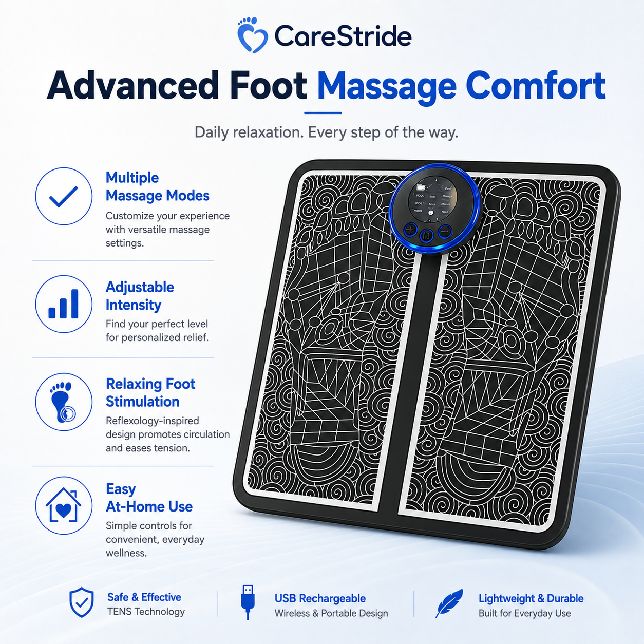 CareStride™ EMS Foot Therapy Pad