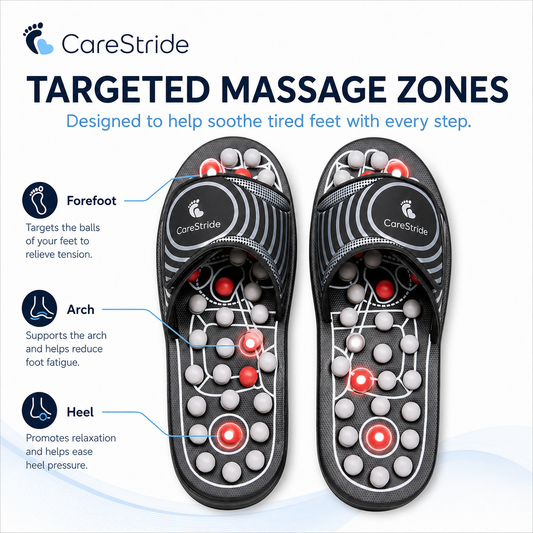 CareStride™ Acupressure Massage Slippers